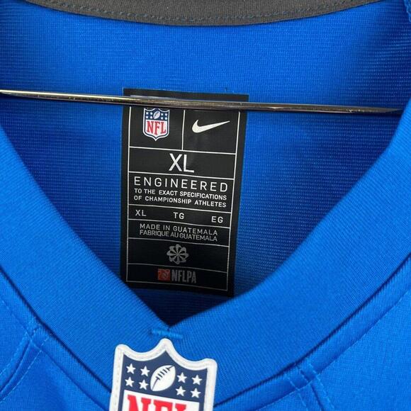 Men’s Detroit Lions Custom “SCHICK” #25 Nike Game Jersey Blue XL – NWOT 11/2024 - Picture 5 of 7